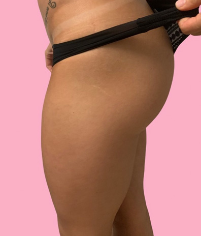 Cocoa Beach woman Florida tattoo spray tan line black panties butt thigh leg girl sexy